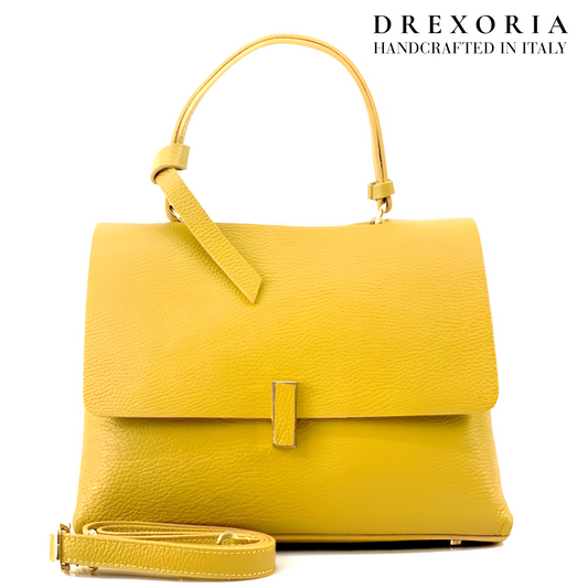 Golden Python - Valentina Leather Handbag - Lusso 003