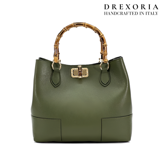 Forest Green - Aurielle Leather Handbag – Lusso 005