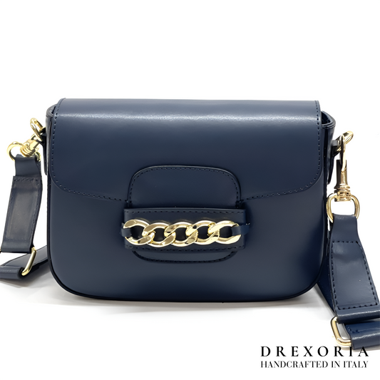 Grace – Midnight Blue Leather Crossbody Bag – Lusso 002