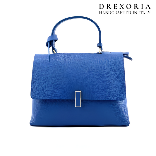 Electric Sapphire - Valentina Leather Handbag - Lusso 003