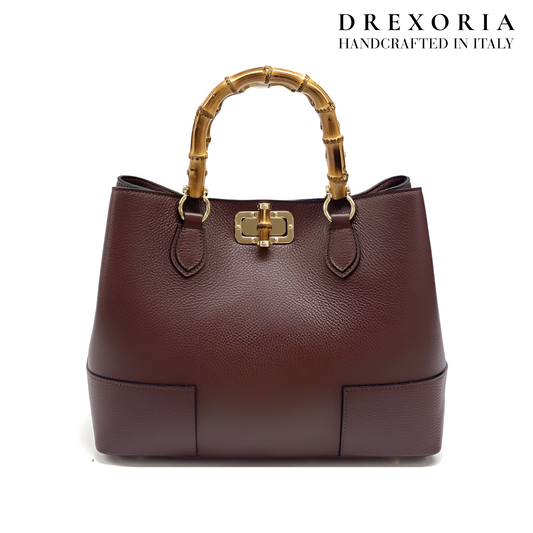 Espresso Brown - Aurielle Leather Handbag – Lusso 005