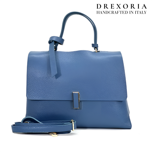 Denim Dusk - Valentina Leather Handbag - Lusso 003
