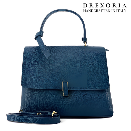 Imperial Petrol - Valentina Leather Handbag - Lusso 003