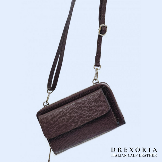 Espresso Brown - The Carina Leather Phone Holder | Lusso 001