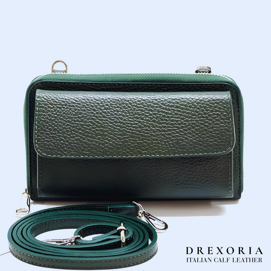 Forest Green - The Carina Leather Phone Holder | Lusso 001