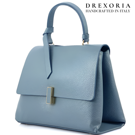 Aqua Mist - Valentina Leather Handbag - Lusso 003