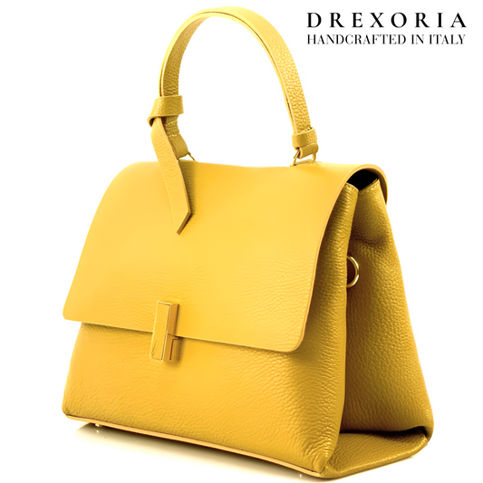 Golden Python - Valentina Leather Handbag - Lusso 003
