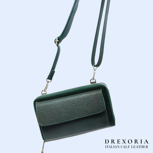 Forest Green - The Carina Leather Phone Holder | Lusso 001