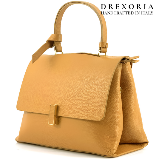 Desert Sand - Valentina Leather Handbag - Lusso 003