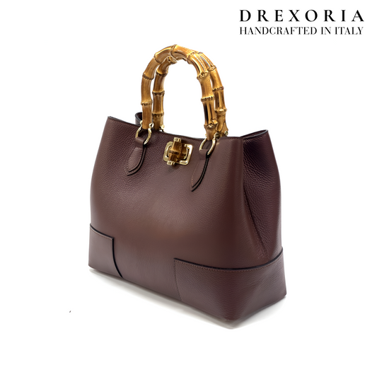 Espresso Brown - Aurielle Leather Handbag – Lusso 005