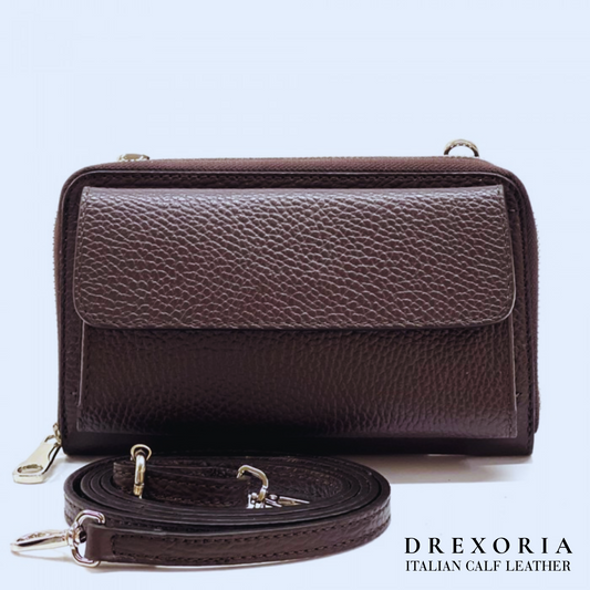 Espresso Brown - The Carina Leather Phone Holder | Lusso 001