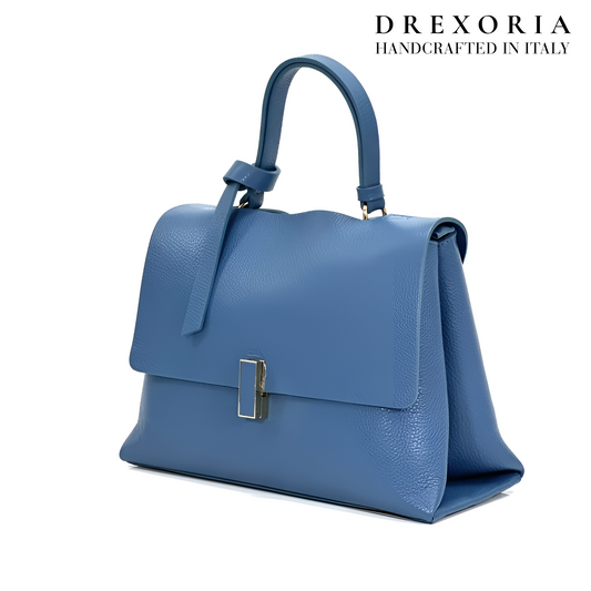 Denim Dusk - Valentina Leather Handbag - Lusso 003
