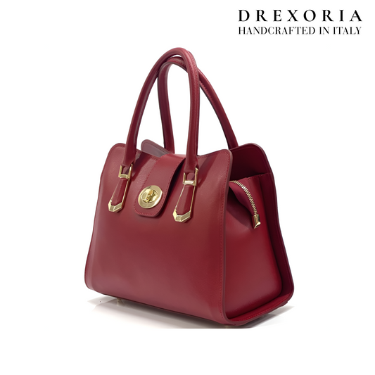 Crimson Luxe - Sorelle Tote leather bag - Lusso 004