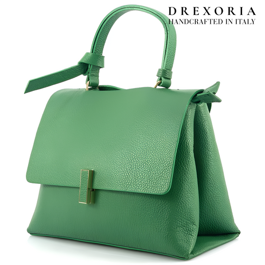 Emerald Light - Valentina Leather Handbag - Lusso 003