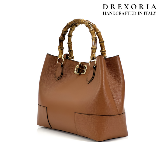 Sable Brown - Aurielle Leather Handbag – Lusso 005