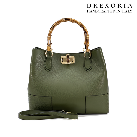 Forest Green - Aurielle Leather Handbag – Lusso 005
