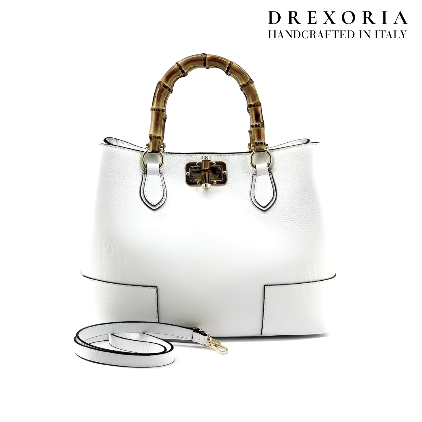 White Opulence - Aurielle Leather Handbag – Lusso 005